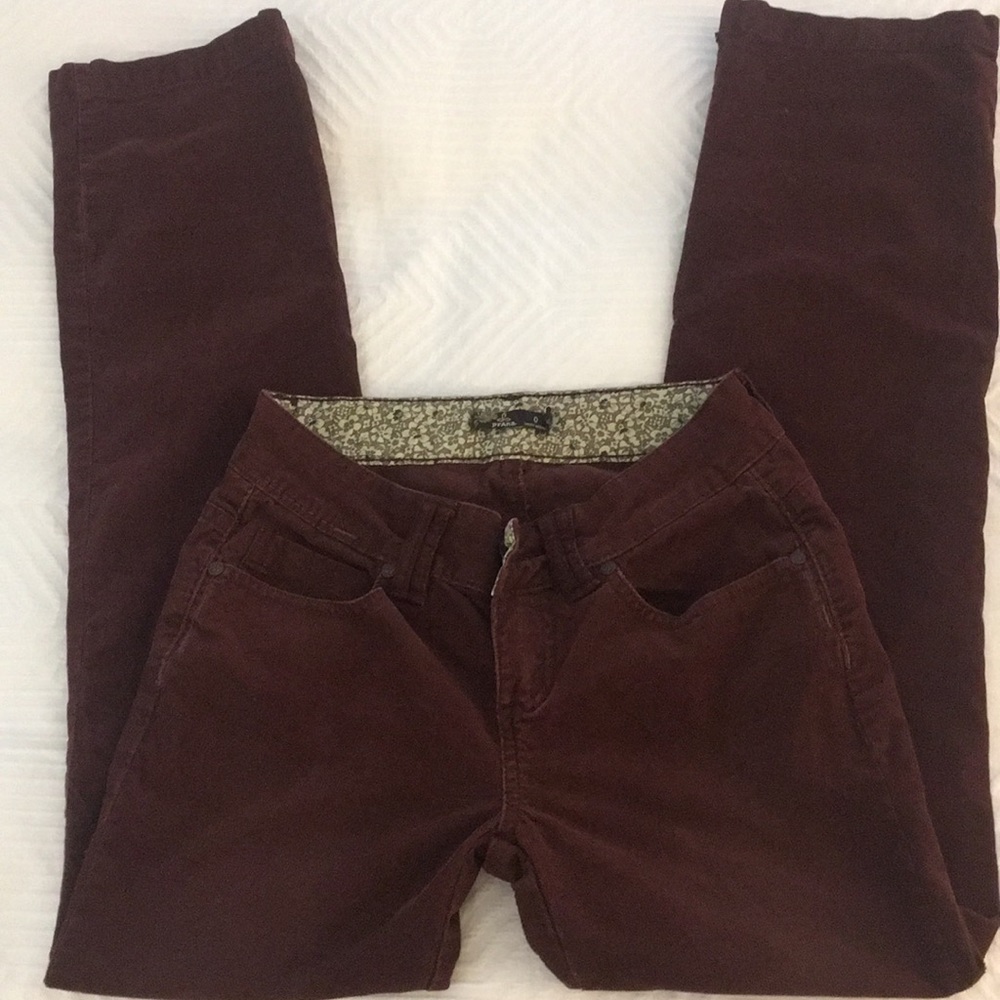 PrAna Crossing Cords- Burgundy